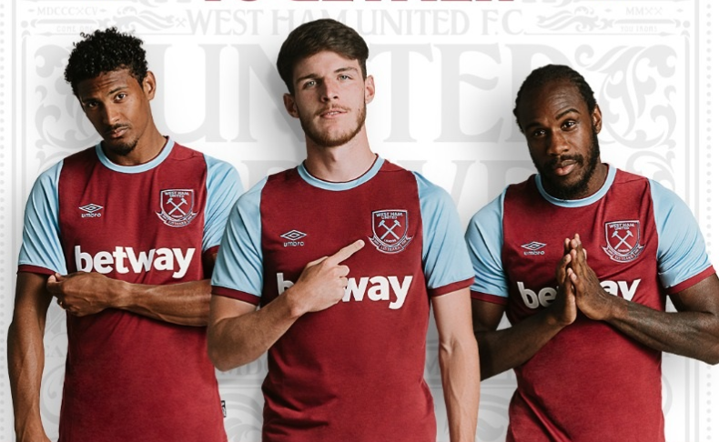 West Ham United 20-21 Home Red Soccer Jersey Shirt - Click Image to Close